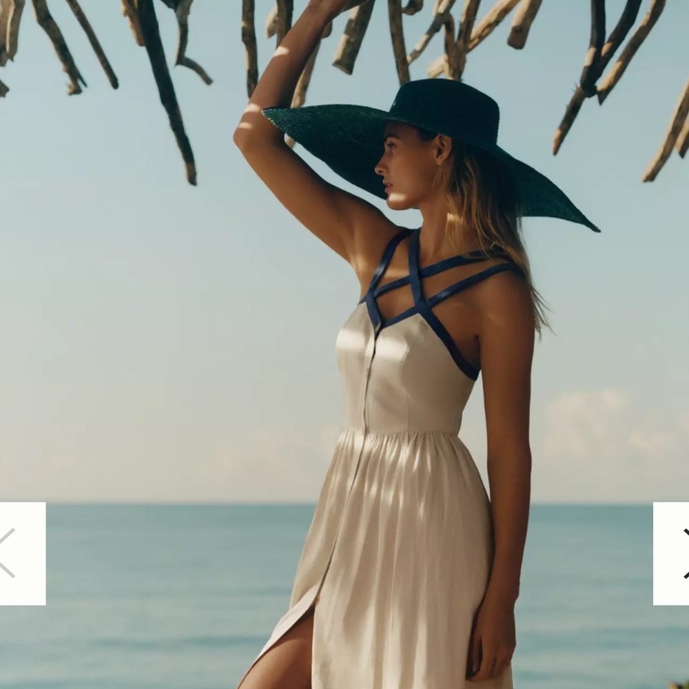 NWOT Anthropologie Maeve strappy button down midi dress